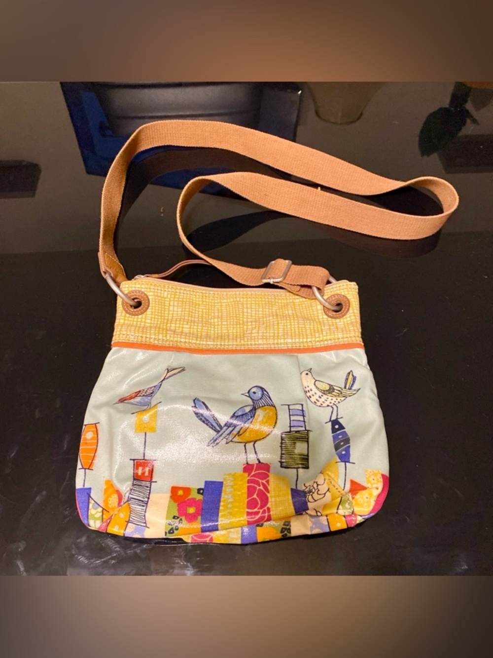 Fossil Key-Per City Birds Crossbody Bag